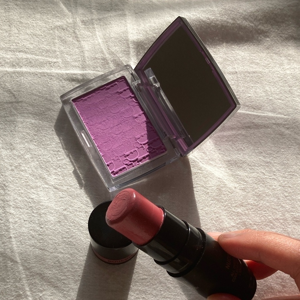 Blush Set - Dior Rosy Glow Pink Lilac and Nudestix Nudies Bloom Bohemian Rose